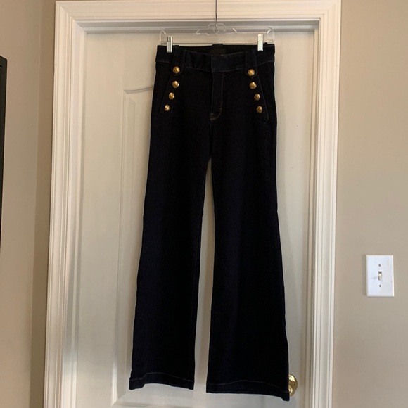 WHBM wide leg Mariner jeans, size 4 - Picture 2 of 7